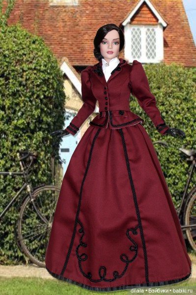 Выкройка PDF в натуральную величину / прогулочный костюм 1890-х годов для кукол Тоннер Tonner 41 см (фото 3)