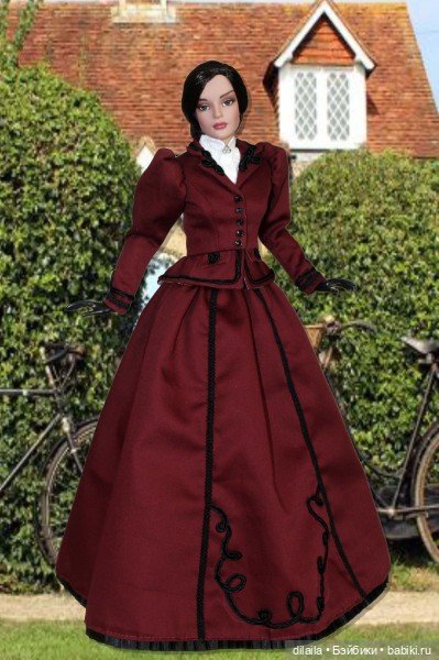 Выкройка PDF в натуральную величину / прогулочный костюм 1890-х годов для кукол Тоннер Tonner 41 см (фото 4)