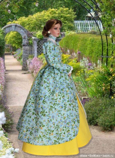 Выкройка PDF в натуральную величину / исторический наряд для кукол Тоннер Tonner ростом 40-41 см (фото 3)