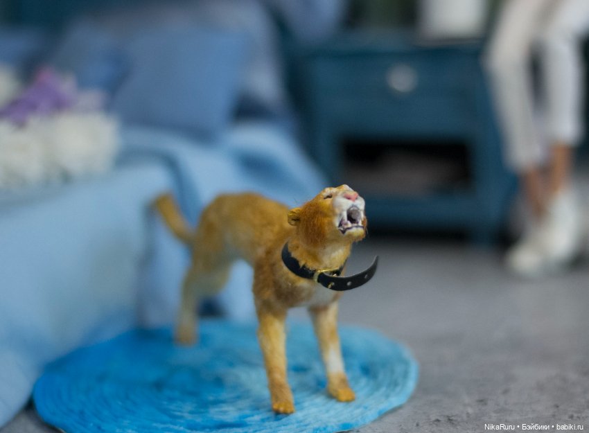 Дикая кошка для Барби в смешанной технике (фото 3)