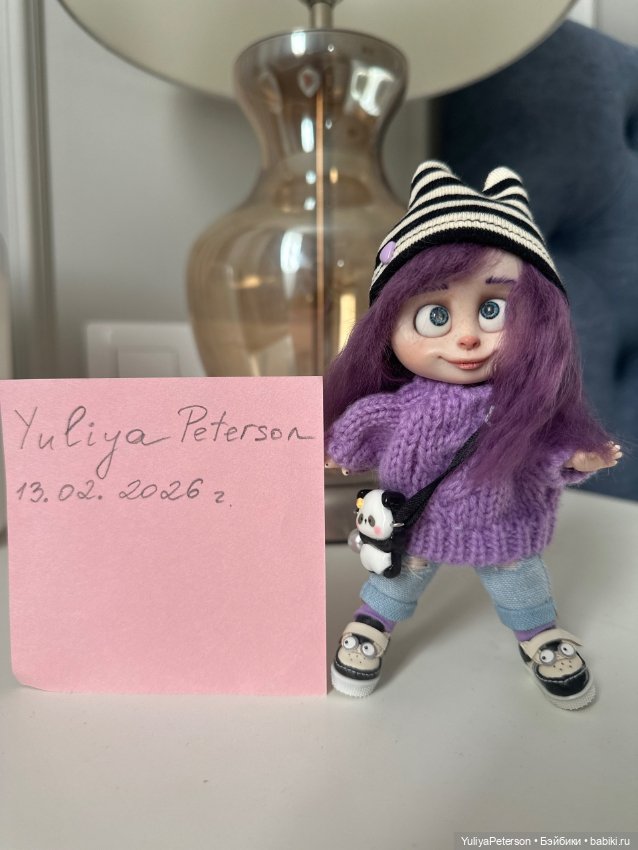 Лиловая малышка обитсу — Шарнирные куклы (не BJD) (фото 6)