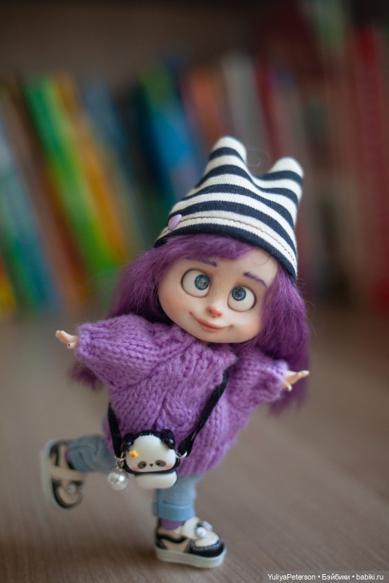 Лиловая малышка обитсу — Шарнирные куклы (не BJD) (фото 2)