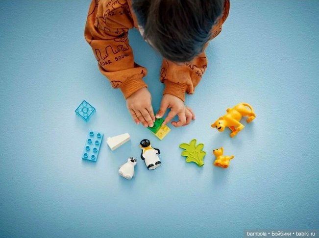 Lego Duplo Семейства диких животных: пингвины и львы (фото 7)