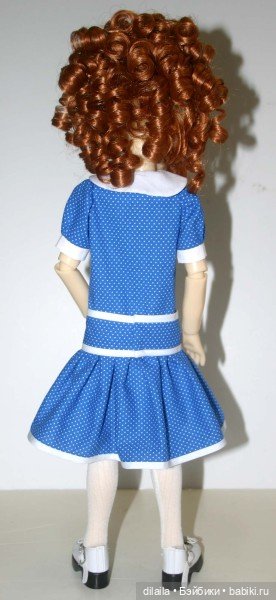 Выкройка PDF в натуральную величину / платье, колготки, шляпка для куклы Kaye Wiggs Кайе Виггс 46 см (фото 4)