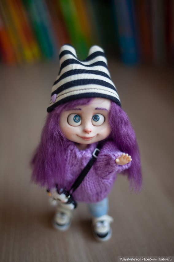 Лиловая малышка обитсу — Шарнирные куклы (не BJD)