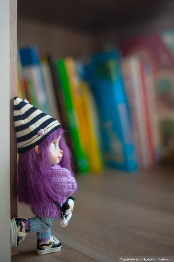 Лиловая малышка обитсу — Шарнирные куклы (не BJD) (фото 3)