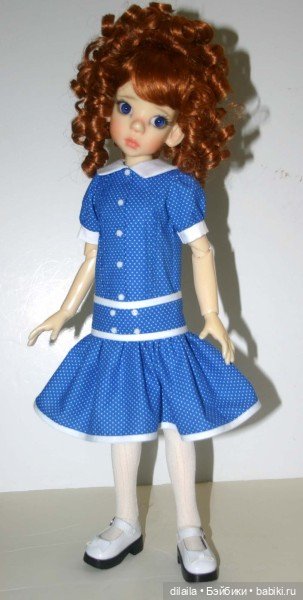 Выкройка PDF в натуральную величину / платье, колготки, шляпка для куклы Kaye Wiggs Кайе Виггс 46 см (фото 3)