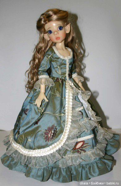 Выкройка PDF в натуральную величину / платье в викторианском стиле для куклы Kaye Wiggs Кайе Виггс (фото 5)