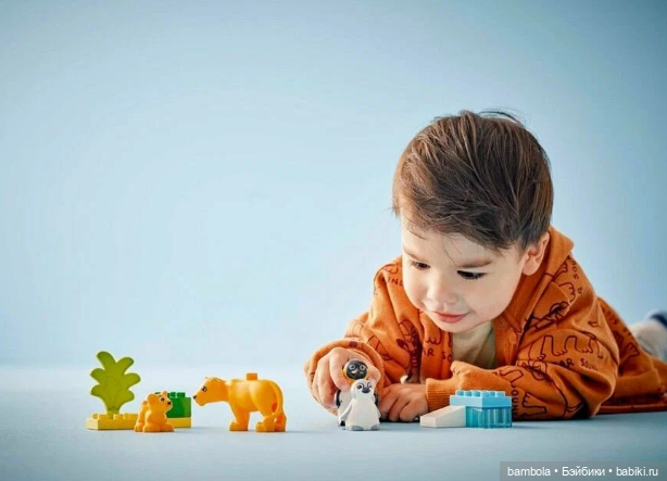 Lego Duplo Семейства диких животных: пингвины и львы (фото 8)