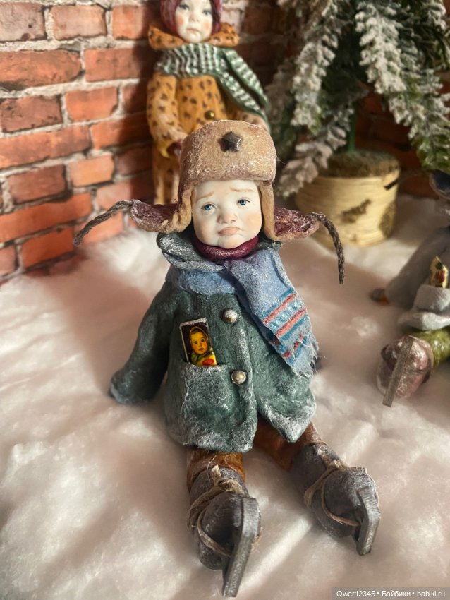 Ватные елочные игрушки « Зимние Детки» (фото 6)