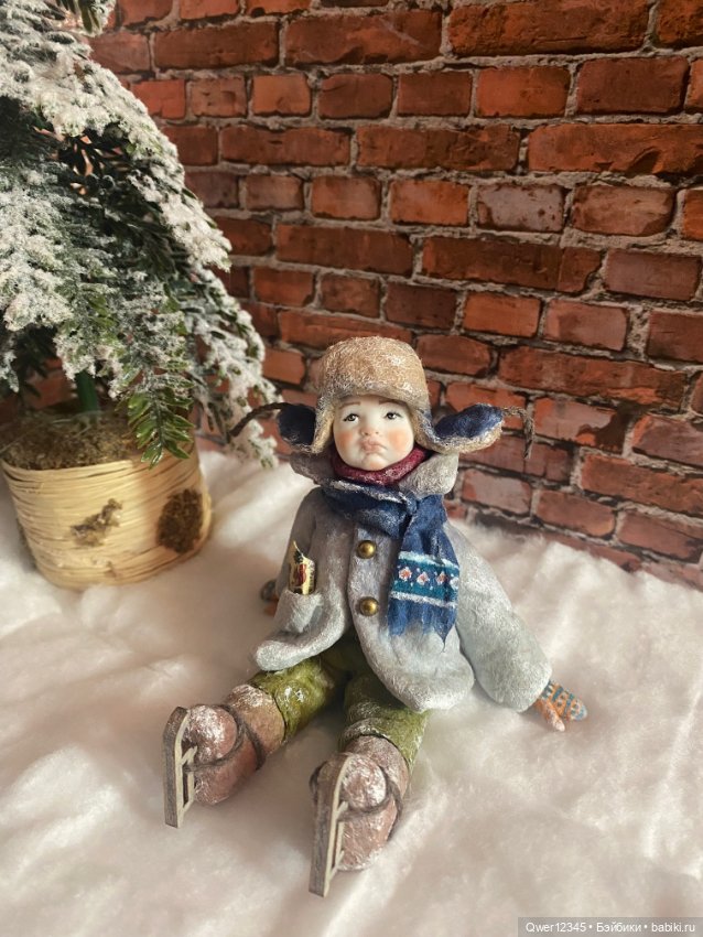 Ватные елочные игрушки « Зимние Детки»