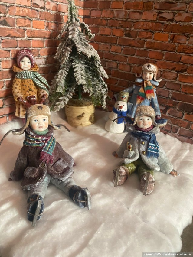 Ватные елочные игрушки « Зимние Детки» (фото 4)