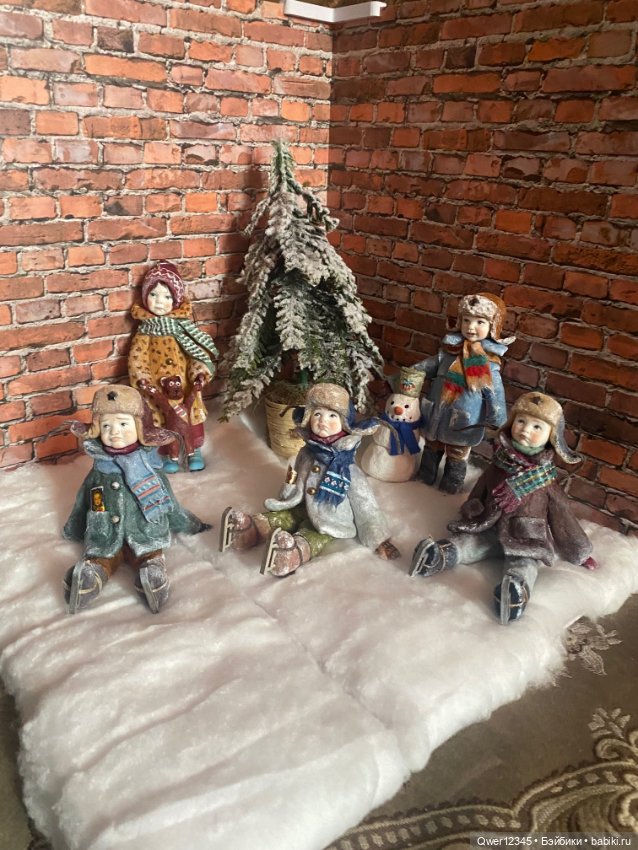 Ватные елочные игрушки « Зимние Детки» (фото 7)