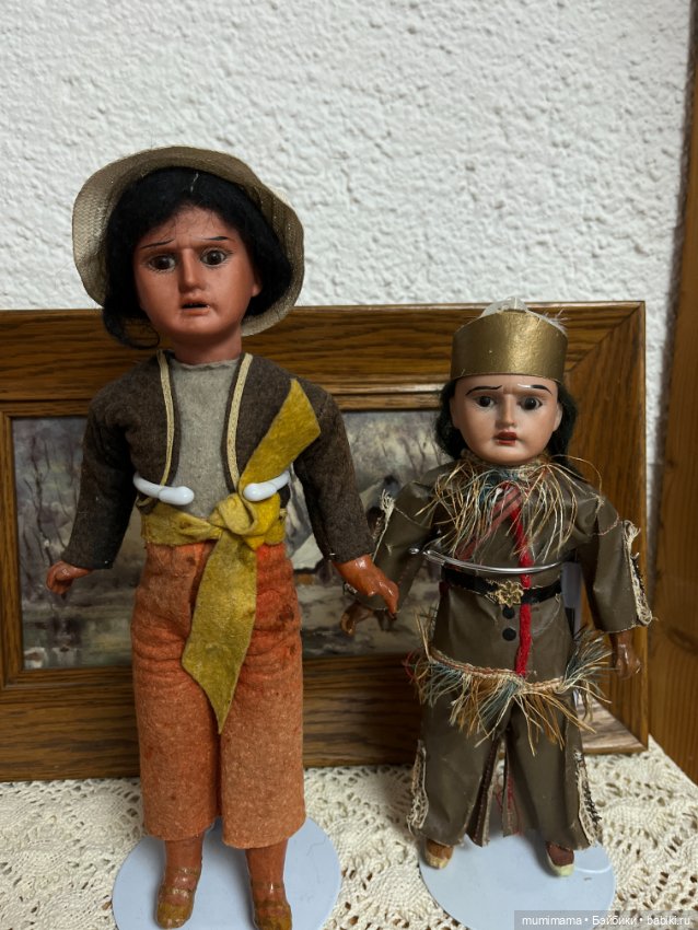 2 ориентальные минички Armand Marseille в индейских костюмах (фото 2)