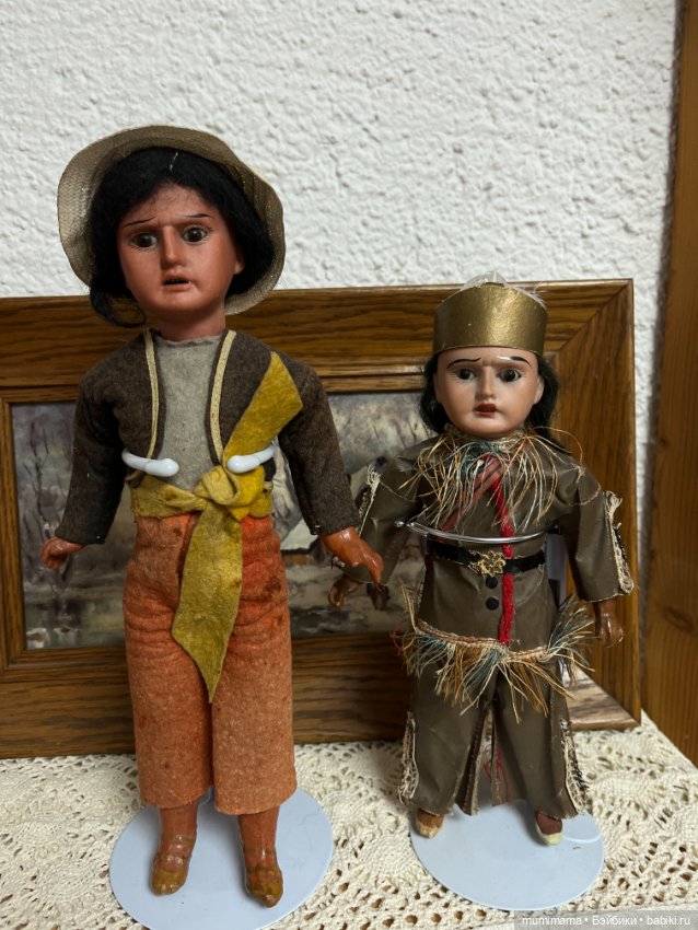 2 ориентальные минички Armand Marseille в индейских костюмах (фото 10)