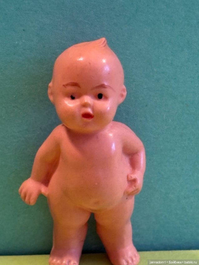 Целлулоидный пупсик кьюпи Minerva, высота 5 см (фото 3)