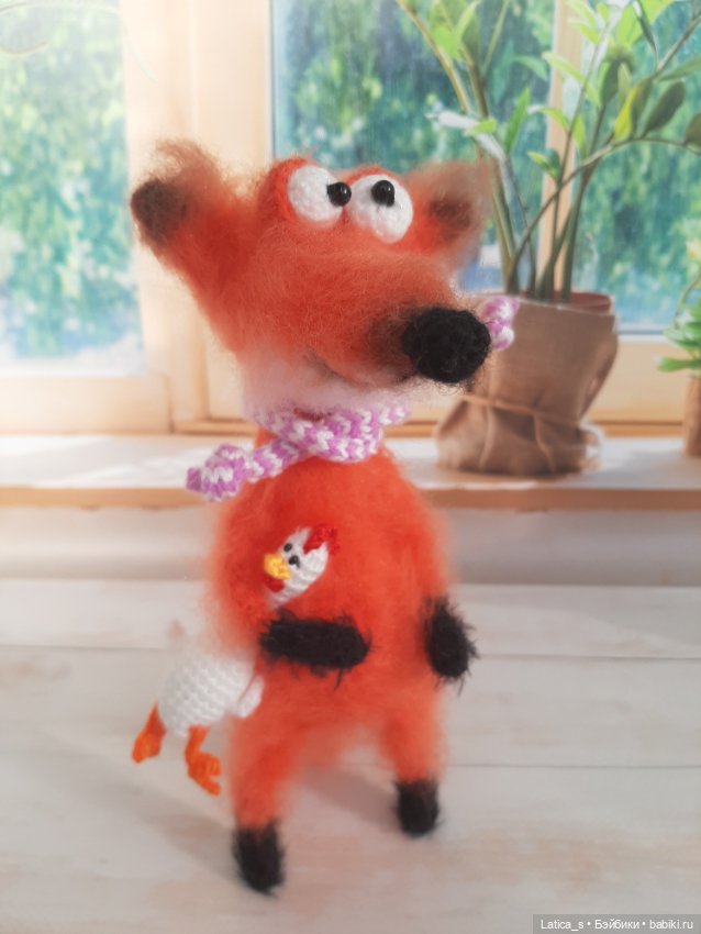 Лис Лёнька и лисенок — Авторские игрушки