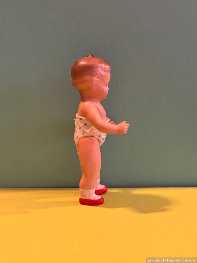 Очаровательная керамическая куколка Tebu с рельефными волосами, высота 14 см (фото 5)
