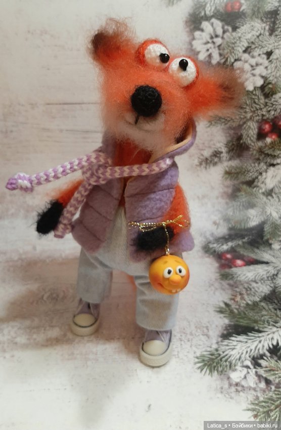 Лис Лёнька и лисенок — Авторские игрушки