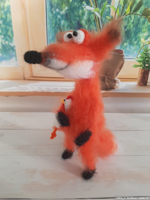 Лис Лёнька и лисенок — Авторские игрушки (фото 8)