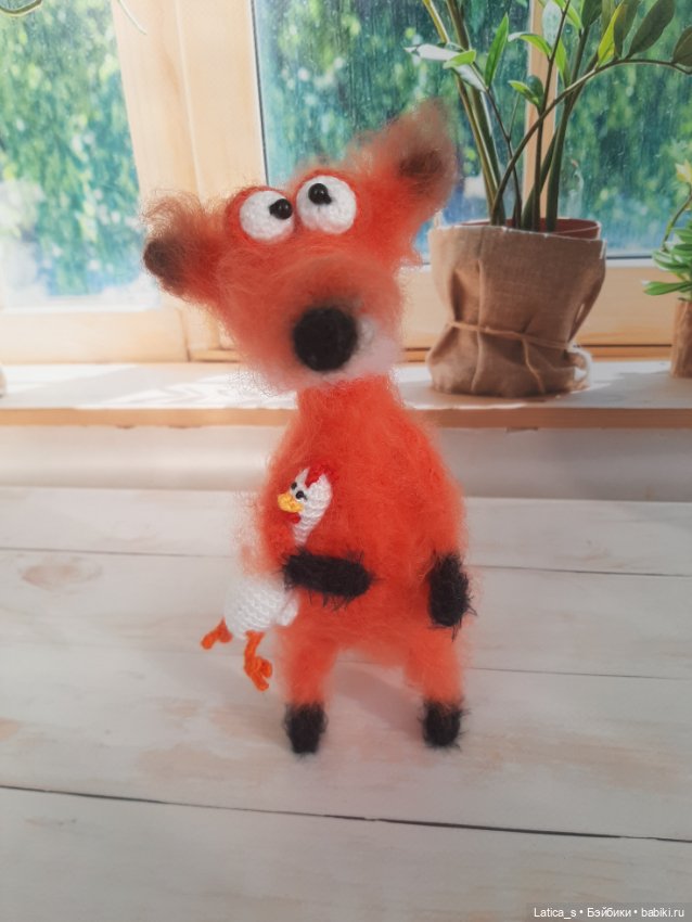 Лис Лёнька и лисенок — Авторские игрушки (фото 10)
