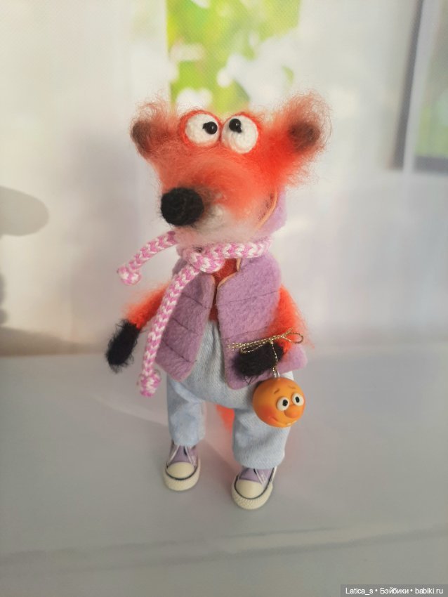 Лис Лёнька и лисенок — Авторские игрушки