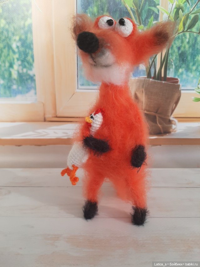 Лис Лёнька и лисенок — Авторские игрушки (фото 5)