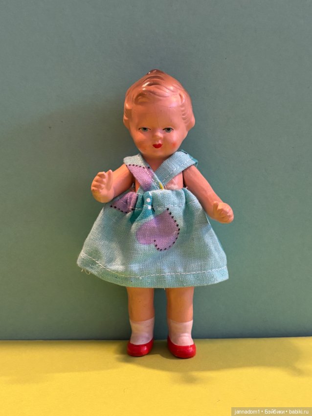 Очаровательная керамическая куколка Tebu с рельефными волосами, высота 14 см (фото 6)