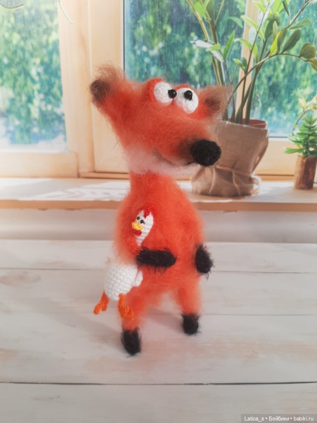 Лис Лёнька и лисенок — Авторские игрушки (фото 7)