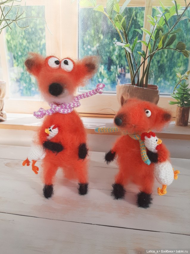 Лис Лёнька и лисенок — Авторские игрушки (фото 4)