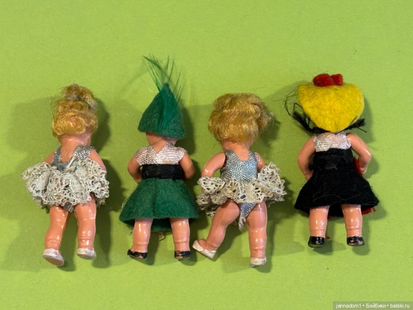 Очень маленькие куколки Edi с прямыми ножками, высота 5 см (фото 4)
