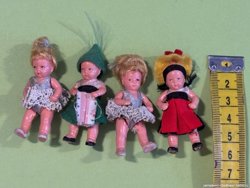 Очень маленькие куколки Edi с прямыми ножками, высота 5 см (фото 5)