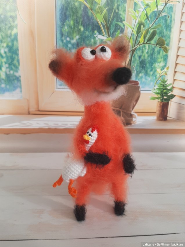 Лис Лёнька и лисенок — Авторские игрушки (фото 9)