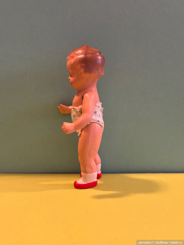 Очаровательная керамическая куколка Tebu с рельефными волосами, высота 14 см (фото 4)