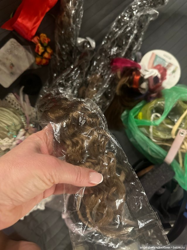 Большой лот материалов для изготовления кукол