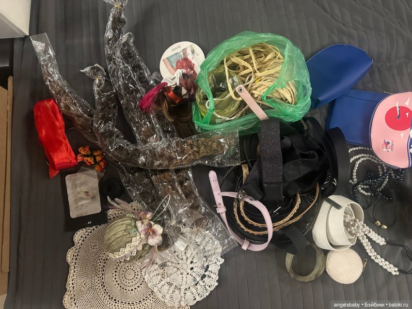 Большой лот материалов для изготовления кукол (фото 2)