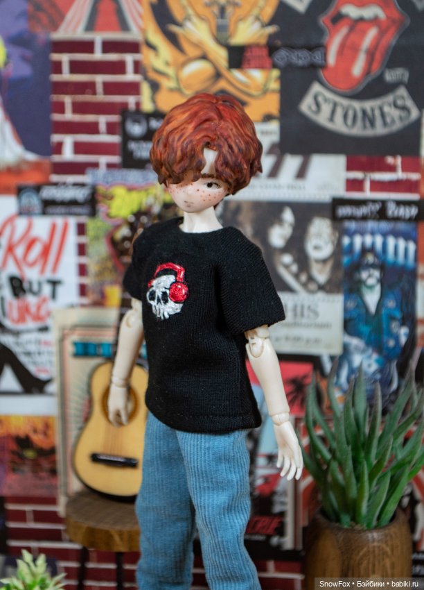 Футболка "Музыкальный череп" с вышивкой для сицилийских псов,близнецов,Милим, come4arts (фото 3)