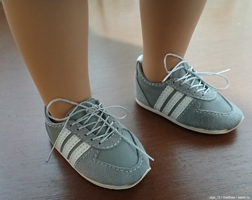 Кроссовки из натуральной кожи и замши для Gotz (фото 4)