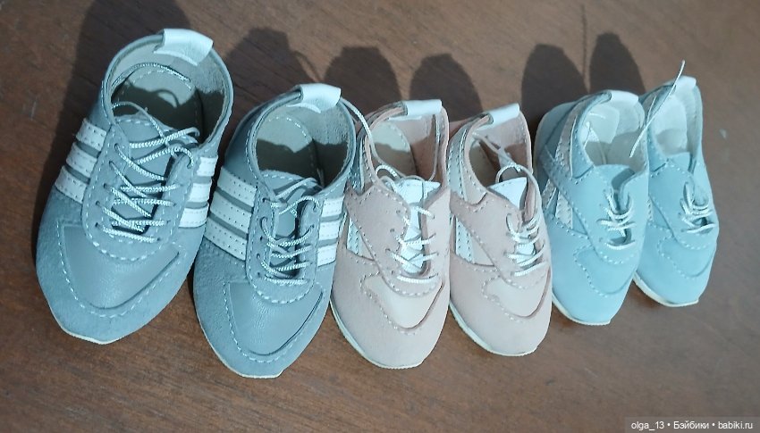 Кроссовки из натуральной кожи и замши для Gotz (фото 2)