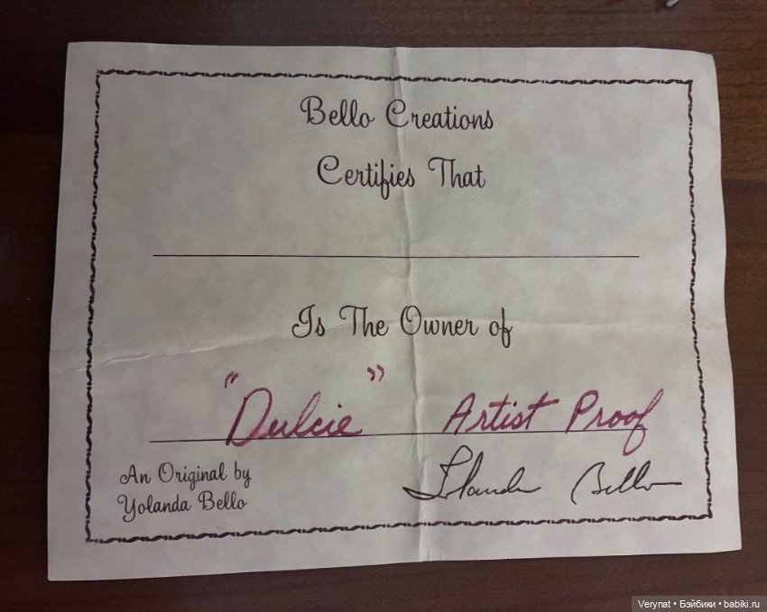 Dulcie от Yolanda Bello. Оригинал! Авторский образец (фото 4)