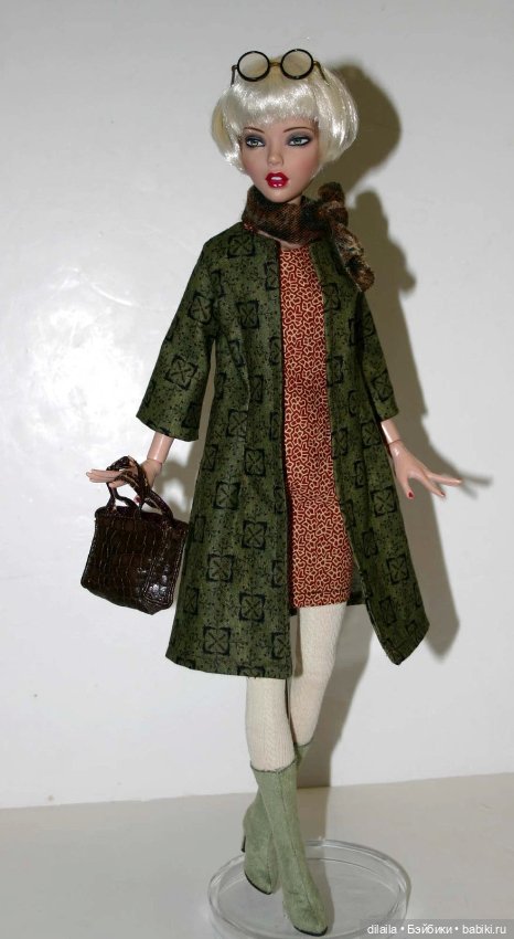 Выкройка PDF в натуральную величину / пальто А-силуэта, платье, чулки для куклы Deja Vu Тоннер 40 см (фото 4)