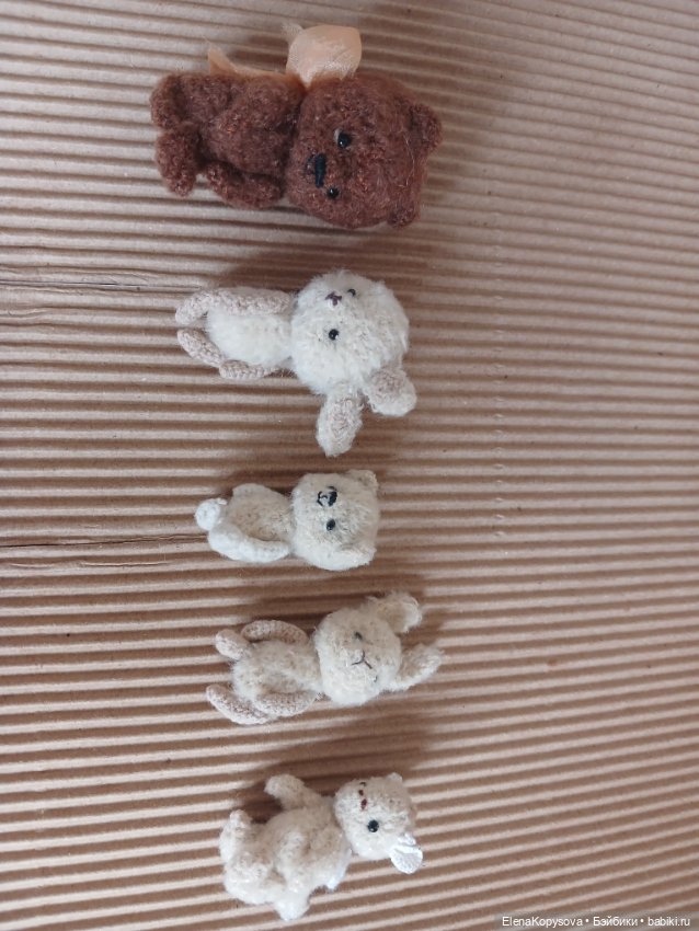 Вязанная миниатюра звери — Авторские игрушки (фото 6)