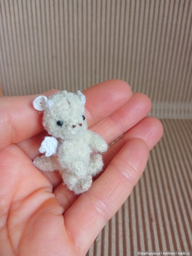 Вязанная миниатюра звери — Авторские игрушки (фото 5)