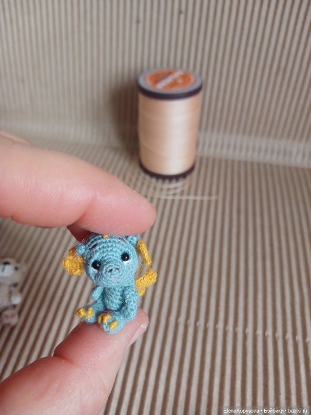 Вязанная миниатюра звери — Авторские игрушки (фото 7)