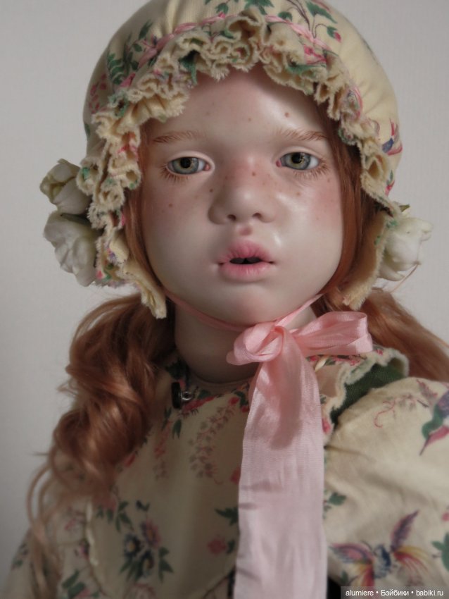 Фарфоровая редкая кукла ручной работы (фото 3)