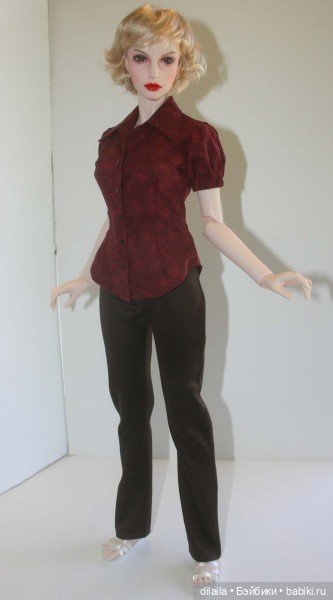 Выкройка PDF в натуральную величину / блузка и брюки для куклы Иплхаус 1/3 EID BJD 65 см (фото 3)