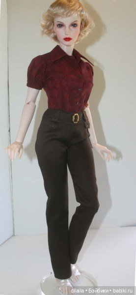 Выкройка PDF в натуральную величину / блузка и брюки для куклы Иплхаус 1/3 EID BJD 65 см (фото 2)