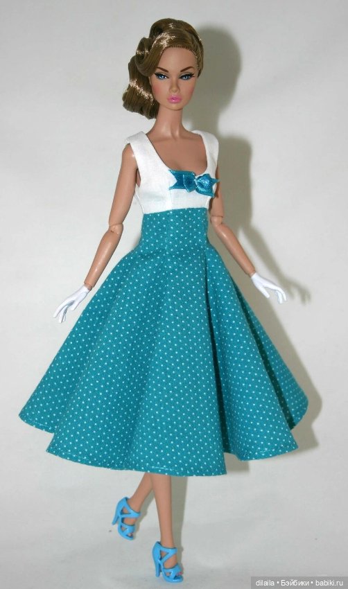Выкройка PDF в натуральную величину / платье и жакет в стиле 1950-х для куклы Integrity Поппи Паркер (фото 4)