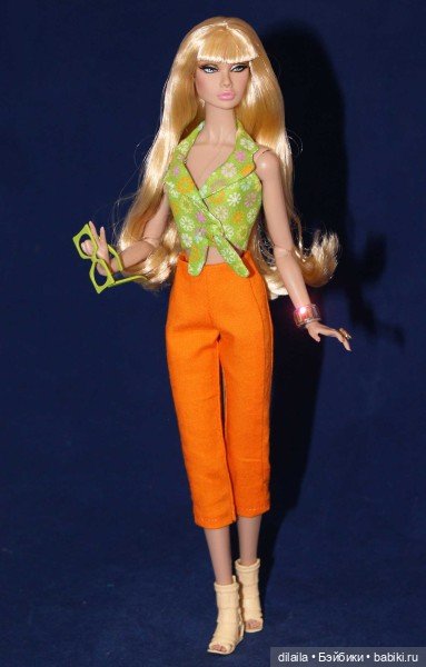 Выкройка PDF в натуральную величину / топ и укороченные брюки для куклы Poppy Parker Поппи Паркер (фото 4)