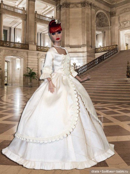 Выкройка PDF в натуральную величину / платье в викторианском стиле для куклы Integrity Поппи Паркер (фото 4)
